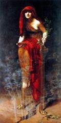 Priestess of Delphi 1891 by John Collier2